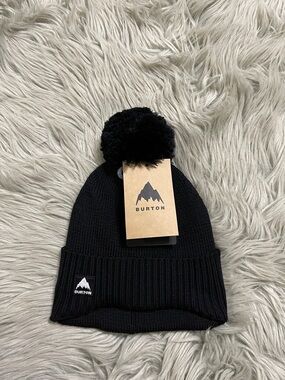 Burton Black Knit Pom Beanie